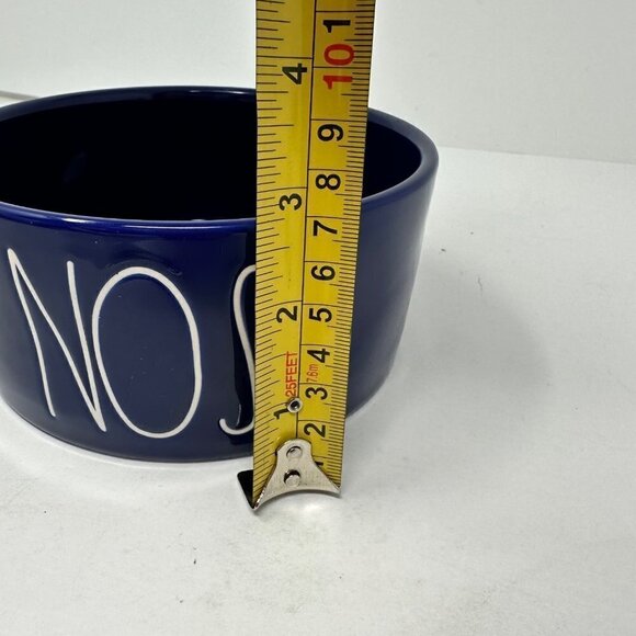 Rae Dunn NOSH Pet Bowl Ceramic Blue Artisan Collection By Magenta Dog Cat Gift - Picture 4 of 11